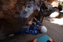 Bouldering in Hueco Tanks on 02/24/2019 with Blue Lizard Climbing and Yoga

Filename: SRM_20190224_1222520.jpg
Aperture: f/5.6
Shutter Speed: 1/100
Body: Canon EOS-1D Mark II
Lens: Canon EF 16-35mm f/2.8 L