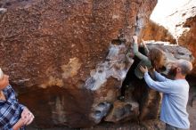 Bouldering in Hueco Tanks on 02/24/2019 with Blue Lizard Climbing and Yoga

Filename: SRM_20190224_1224540.jpg
Aperture: f/5.6
Shutter Speed: 1/320
Body: Canon EOS-1D Mark II
Lens: Canon EF 16-35mm f/2.8 L