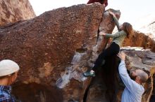 Bouldering in Hueco Tanks on 02/24/2019 with Blue Lizard Climbing and Yoga

Filename: SRM_20190224_1225140.jpg
Aperture: f/5.6
Shutter Speed: 1/400
Body: Canon EOS-1D Mark II
Lens: Canon EF 16-35mm f/2.8 L