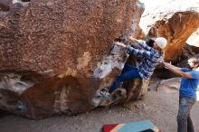 Bouldering in Hueco Tanks on 02/24/2019 with Blue Lizard Climbing and Yoga

Filename: SRM_20190224_1226530.jpg
Aperture: f/5.6
Shutter Speed: 1/320
Body: Canon EOS-1D Mark II
Lens: Canon EF 16-35mm f/2.8 L