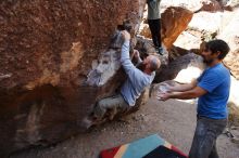 Bouldering in Hueco Tanks on 02/24/2019 with Blue Lizard Climbing and Yoga

Filename: SRM_20190224_1228310.jpg
Aperture: f/5.6
Shutter Speed: 1/400
Body: Canon EOS-1D Mark II
Lens: Canon EF 16-35mm f/2.8 L