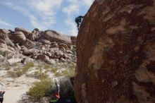 Bouldering in Hueco Tanks on 02/24/2019 with Blue Lizard Climbing and Yoga

Filename: SRM_20190224_1230400.jpg
Aperture: f/5.6
Shutter Speed: 1/800
Body: Canon EOS-1D Mark II
Lens: Canon EF 16-35mm f/2.8 L