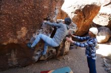 Bouldering in Hueco Tanks on 02/24/2019 with Blue Lizard Climbing and Yoga

Filename: SRM_20190224_1240260.jpg
Aperture: f/5.6
Shutter Speed: 1/320
Body: Canon EOS-1D Mark II
Lens: Canon EF 16-35mm f/2.8 L