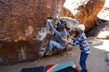 Bouldering in Hueco Tanks on 02/24/2019 with Blue Lizard Climbing and Yoga

Filename: SRM_20190224_1240350.jpg
Aperture: f/5.6
Shutter Speed: 1/250
Body: Canon EOS-1D Mark II
Lens: Canon EF 16-35mm f/2.8 L