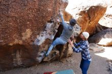 Bouldering in Hueco Tanks on 02/24/2019 with Blue Lizard Climbing and Yoga

Filename: SRM_20190224_1240380.jpg
Aperture: f/5.6
Shutter Speed: 1/250
Body: Canon EOS-1D Mark II
Lens: Canon EF 16-35mm f/2.8 L