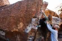 Bouldering in Hueco Tanks on 02/24/2019 with Blue Lizard Climbing and Yoga

Filename: SRM_20190224_1241330.jpg
Aperture: f/5.6
Shutter Speed: 1/250
Body: Canon EOS-1D Mark II
Lens: Canon EF 16-35mm f/2.8 L