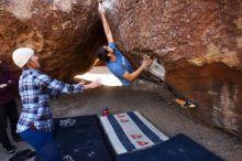 Bouldering in Hueco Tanks on 02/24/2019 with Blue Lizard Climbing and Yoga

Filename: SRM_20190224_1242490.jpg
Aperture: f/5.6
Shutter Speed: 1/160
Body: Canon EOS-1D Mark II
Lens: Canon EF 16-35mm f/2.8 L