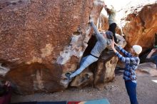 Bouldering in Hueco Tanks on 02/24/2019 with Blue Lizard Climbing and Yoga

Filename: SRM_20190224_1247470.jpg
Aperture: f/5.6
Shutter Speed: 1/200
Body: Canon EOS-1D Mark II
Lens: Canon EF 16-35mm f/2.8 L