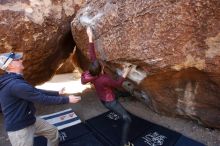 Bouldering in Hueco Tanks on 02/24/2019 with Blue Lizard Climbing and Yoga

Filename: SRM_20190224_1248091.jpg
Aperture: f/5.6
Shutter Speed: 1/250
Body: Canon EOS-1D Mark II
Lens: Canon EF 16-35mm f/2.8 L