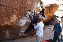 Bouldering in Hueco Tanks on 02/24/2019 with Blue Lizard Climbing and Yoga

Filename: SRM_20190224_1249160.jpg
Aperture: f/5.6
Shutter Speed: 1/320
Body: Canon EOS-1D Mark II
Lens: Canon EF 16-35mm f/2.8 L