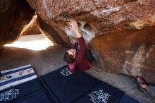 Bouldering in Hueco Tanks on 02/24/2019 with Blue Lizard Climbing and Yoga

Filename: SRM_20190224_1252360.jpg
Aperture: f/5.6
Shutter Speed: 1/200
Body: Canon EOS-1D Mark II
Lens: Canon EF 16-35mm f/2.8 L