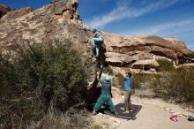 Bouldering in Hueco Tanks on 02/24/2019 with Blue Lizard Climbing and Yoga

Filename: SRM_20190224_1301140.jpg
Aperture: f/8.0
Shutter Speed: 1/640
Body: Canon EOS-1D Mark II
Lens: Canon EF 16-35mm f/2.8 L