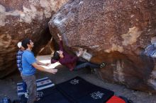 Bouldering in Hueco Tanks on 02/24/2019 with Blue Lizard Climbing and Yoga

Filename: SRM_20190224_1309540.jpg
Aperture: f/5.0
Shutter Speed: 1/400
Body: Canon EOS-1D Mark II
Lens: Canon EF 16-35mm f/2.8 L