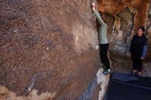 Bouldering in Hueco Tanks on 02/24/2019 with Blue Lizard Climbing and Yoga

Filename: SRM_20190224_1314250.jpg
Aperture: f/5.0
Shutter Speed: 1/320
Body: Canon EOS-1D Mark II
Lens: Canon EF 16-35mm f/2.8 L