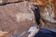 Bouldering in Hueco Tanks on 02/24/2019 with Blue Lizard Climbing and Yoga

Filename: SRM_20190224_1315300.jpg
Aperture: f/5.0
Shutter Speed: 1/200
Body: Canon EOS-1D Mark II
Lens: Canon EF 16-35mm f/2.8 L