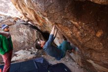 Bouldering in Hueco Tanks on 02/24/2019 with Blue Lizard Climbing and Yoga

Filename: SRM_20190224_1327100.jpg
Aperture: f/4.0
Shutter Speed: 1/320
Body: Canon EOS-1D Mark II
Lens: Canon EF 16-35mm f/2.8 L