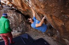 Bouldering in Hueco Tanks on 02/24/2019 with Blue Lizard Climbing and Yoga

Filename: SRM_20190224_1328500.jpg
Aperture: f/4.0
Shutter Speed: 1/400
Body: Canon EOS-1D Mark II
Lens: Canon EF 16-35mm f/2.8 L