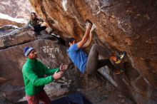 Bouldering in Hueco Tanks on 02/24/2019 with Blue Lizard Climbing and Yoga

Filename: SRM_20190224_1328570.jpg
Aperture: f/4.0
Shutter Speed: 1/640
Body: Canon EOS-1D Mark II
Lens: Canon EF 16-35mm f/2.8 L