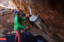 Bouldering in Hueco Tanks on 02/24/2019 with Blue Lizard Climbing and Yoga

Filename: SRM_20190224_1331490.jpg
Aperture: f/5.0
Shutter Speed: 1/320
Body: Canon EOS-1D Mark II
Lens: Canon EF 16-35mm f/2.8 L