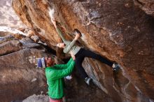 Bouldering in Hueco Tanks on 02/24/2019 with Blue Lizard Climbing and Yoga

Filename: SRM_20190224_1333270.jpg
Aperture: f/5.0
Shutter Speed: 1/320
Body: Canon EOS-1D Mark II
Lens: Canon EF 16-35mm f/2.8 L