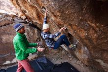 Bouldering in Hueco Tanks on 02/24/2019 with Blue Lizard Climbing and Yoga

Filename: SRM_20190224_1338350.jpg
Aperture: f/5.0
Shutter Speed: 1/250
Body: Canon EOS-1D Mark II
Lens: Canon EF 16-35mm f/2.8 L