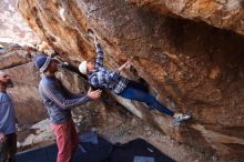 Bouldering in Hueco Tanks on 02/24/2019 with Blue Lizard Climbing and Yoga

Filename: SRM_20190224_1344060.jpg
Aperture: f/5.0
Shutter Speed: 1/200
Body: Canon EOS-1D Mark II
Lens: Canon EF 16-35mm f/2.8 L