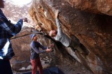 Bouldering in Hueco Tanks on 02/24/2019 with Blue Lizard Climbing and Yoga

Filename: SRM_20190224_1345080.jpg
Aperture: f/5.0
Shutter Speed: 1/320
Body: Canon EOS-1D Mark II
Lens: Canon EF 16-35mm f/2.8 L