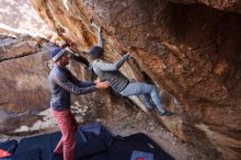 Bouldering in Hueco Tanks on 02/24/2019 with Blue Lizard Climbing and Yoga

Filename: SRM_20190224_1346490.jpg
Aperture: f/5.0
Shutter Speed: 1/200
Body: Canon EOS-1D Mark II
Lens: Canon EF 16-35mm f/2.8 L