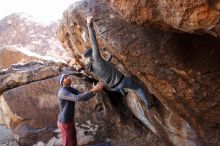 Bouldering in Hueco Tanks on 02/24/2019 with Blue Lizard Climbing and Yoga

Filename: SRM_20190224_1346540.jpg
Aperture: f/5.0
Shutter Speed: 1/250
Body: Canon EOS-1D Mark II
Lens: Canon EF 16-35mm f/2.8 L