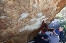 Bouldering in Hueco Tanks on 02/24/2019 with Blue Lizard Climbing and Yoga

Filename: SRM_20190224_1359290.jpg
Aperture: f/5.6
Shutter Speed: 1/125
Body: Canon EOS-1D Mark II
Lens: Canon EF 16-35mm f/2.8 L