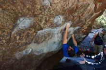 Bouldering in Hueco Tanks on 02/24/2019 with Blue Lizard Climbing and Yoga

Filename: SRM_20190224_1400351.jpg
Aperture: f/5.6
Shutter Speed: 1/200
Body: Canon EOS-1D Mark II
Lens: Canon EF 16-35mm f/2.8 L