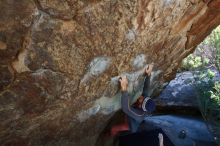 Bouldering in Hueco Tanks on 02/24/2019 with Blue Lizard Climbing and Yoga

Filename: SRM_20190224_1404350.jpg
Aperture: f/5.6
Shutter Speed: 1/250
Body: Canon EOS-1D Mark II
Lens: Canon EF 16-35mm f/2.8 L