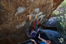 Bouldering in Hueco Tanks on 02/24/2019 with Blue Lizard Climbing and Yoga

Filename: SRM_20190224_1405330.jpg
Aperture: f/5.6
Shutter Speed: 1/250
Body: Canon EOS-1D Mark II
Lens: Canon EF 16-35mm f/2.8 L