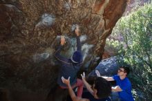 Bouldering in Hueco Tanks on 02/24/2019 with Blue Lizard Climbing and Yoga

Filename: SRM_20190224_1408000.jpg
Aperture: f/5.6
Shutter Speed: 1/250
Body: Canon EOS-1D Mark II
Lens: Canon EF 16-35mm f/2.8 L