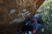 Bouldering in Hueco Tanks on 02/24/2019 with Blue Lizard Climbing and Yoga

Filename: SRM_20190224_1408240.jpg
Aperture: f/5.6
Shutter Speed: 1/320
Body: Canon EOS-1D Mark II
Lens: Canon EF 16-35mm f/2.8 L