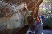 Bouldering in Hueco Tanks on 02/24/2019 with Blue Lizard Climbing and Yoga

Filename: SRM_20190224_1413040.jpg
Aperture: f/5.6
Shutter Speed: 1/320
Body: Canon EOS-1D Mark II
Lens: Canon EF 16-35mm f/2.8 L