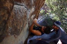 Bouldering in Hueco Tanks on 02/24/2019 with Blue Lizard Climbing and Yoga

Filename: SRM_20190224_1413280.jpg
Aperture: f/5.6
Shutter Speed: 1/640
Body: Canon EOS-1D Mark II
Lens: Canon EF 16-35mm f/2.8 L