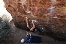 Bouldering in Hueco Tanks on 02/24/2019 with Blue Lizard Climbing and Yoga

Filename: SRM_20190224_1454570.jpg
Aperture: f/5.6
Shutter Speed: 1/320
Body: Canon EOS-1D Mark II
Lens: Canon EF 16-35mm f/2.8 L