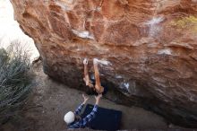 Bouldering in Hueco Tanks on 02/24/2019 with Blue Lizard Climbing and Yoga

Filename: SRM_20190224_1455530.jpg
Aperture: f/5.6
Shutter Speed: 1/250
Body: Canon EOS-1D Mark II
Lens: Canon EF 16-35mm f/2.8 L