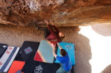 Bouldering in Hueco Tanks on 02/24/2019 with Blue Lizard Climbing and Yoga

Filename: SRM_20190224_1508550.jpg
Aperture: f/5.6
Shutter Speed: 1/200
Body: Canon EOS-1D Mark II
Lens: Canon EF 16-35mm f/2.8 L