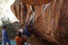 Bouldering in Hueco Tanks on 02/24/2019 with Blue Lizard Climbing and Yoga

Filename: SRM_20190224_1515440.jpg
Aperture: f/4.0
Shutter Speed: 1/500
Body: Canon EOS-1D Mark II
Lens: Canon EF 50mm f/1.8 II