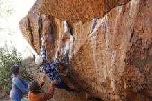 Bouldering in Hueco Tanks on 02/24/2019 with Blue Lizard Climbing and Yoga

Filename: SRM_20190224_1515490.jpg
Aperture: f/4.0
Shutter Speed: 1/320
Body: Canon EOS-1D Mark II
Lens: Canon EF 50mm f/1.8 II