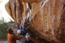 Bouldering in Hueco Tanks on 02/24/2019 with Blue Lizard Climbing and Yoga

Filename: SRM_20190224_1524480.jpg
Aperture: f/4.0
Shutter Speed: 1/320
Body: Canon EOS-1D Mark II
Lens: Canon EF 50mm f/1.8 II