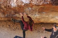 Bouldering in Hueco Tanks on 02/24/2019 with Blue Lizard Climbing and Yoga

Filename: SRM_20190224_1526110.jpg
Aperture: f/2.8
Shutter Speed: 1/400
Body: Canon EOS-1D Mark II
Lens: Canon EF 50mm f/1.8 II