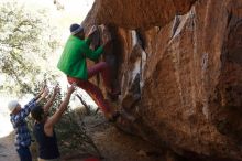 Bouldering in Hueco Tanks on 02/24/2019 with Blue Lizard Climbing and Yoga

Filename: SRM_20190224_1530250.jpg
Aperture: f/4.0
Shutter Speed: 1/800
Body: Canon EOS-1D Mark II
Lens: Canon EF 50mm f/1.8 II