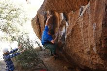 Bouldering in Hueco Tanks on 02/24/2019 with Blue Lizard Climbing and Yoga

Filename: SRM_20190224_1531100.jpg
Aperture: f/4.0
Shutter Speed: 1/800
Body: Canon EOS-1D Mark II
Lens: Canon EF 50mm f/1.8 II