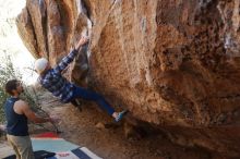 Bouldering in Hueco Tanks on 02/24/2019 with Blue Lizard Climbing and Yoga

Filename: SRM_20190224_1543430.jpg
Aperture: f/4.0
Shutter Speed: 1/250
Body: Canon EOS-1D Mark II
Lens: Canon EF 50mm f/1.8 II