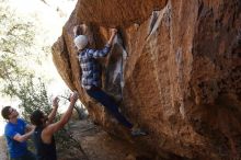 Bouldering in Hueco Tanks on 02/24/2019 with Blue Lizard Climbing and Yoga

Filename: SRM_20190224_1543530.jpg
Aperture: f/4.0
Shutter Speed: 1/400
Body: Canon EOS-1D Mark II
Lens: Canon EF 50mm f/1.8 II