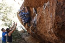 Bouldering in Hueco Tanks on 02/24/2019 with Blue Lizard Climbing and Yoga

Filename: SRM_20190224_1543560.jpg
Aperture: f/4.0
Shutter Speed: 1/400
Body: Canon EOS-1D Mark II
Lens: Canon EF 50mm f/1.8 II