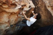 Bouldering in Hueco Tanks on 03/01/2019 with Blue Lizard Climbing and Yoga

Filename: SRM_20190301_1107291.jpg
Aperture: f/5.6
Shutter Speed: 1/400
Body: Canon EOS-1D Mark II
Lens: Canon EF 16-35mm f/2.8 L